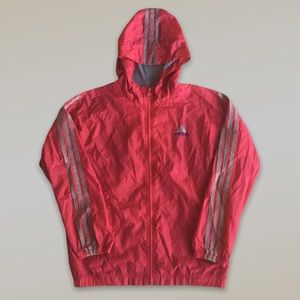 Vintage 90’s Adidas Windbreaker Hooded Zip Up Jacket
